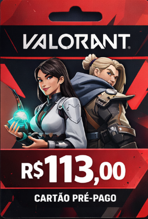 Banner da conta 'Giftcard Valorant R$113'